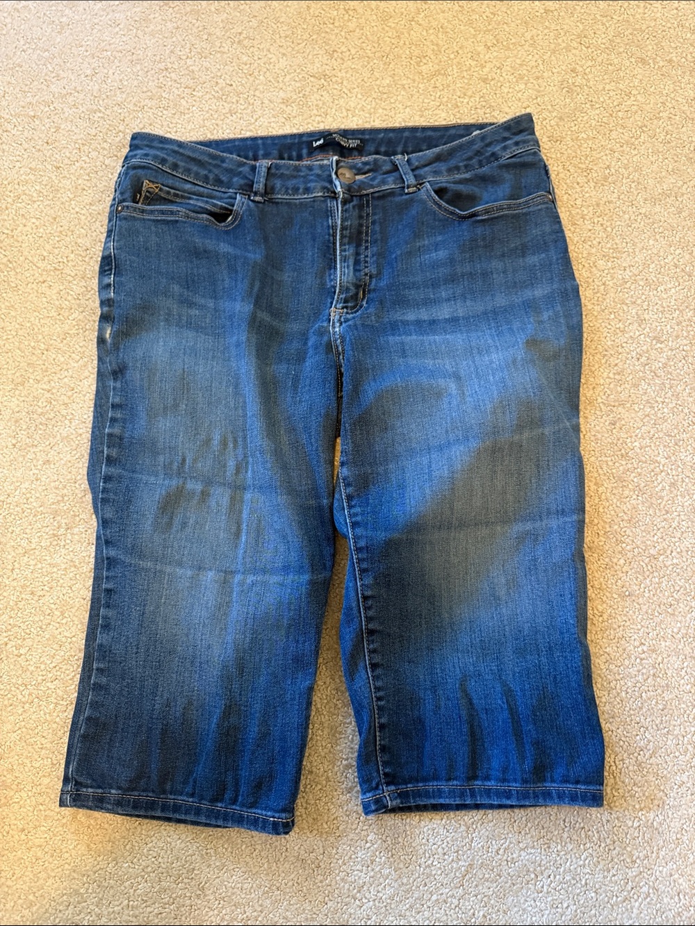 Lee Curvy Fit Blue Denim Jeans
